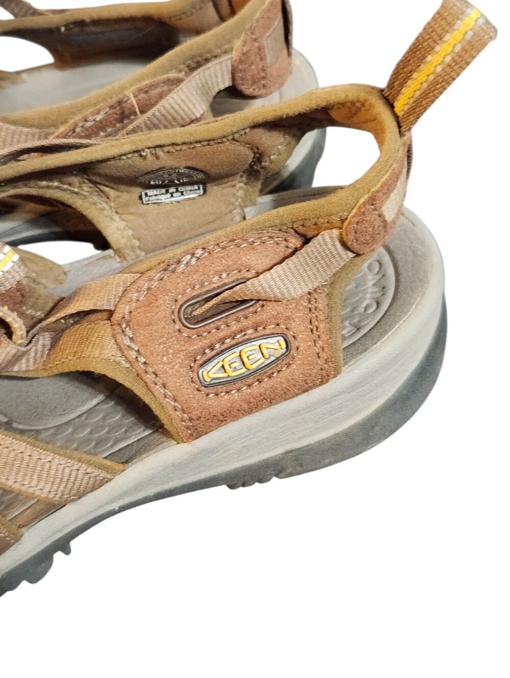 Keen Whisper Sandals Womens 8.5 Brown Tan Waterproof Shoes Strappy - Picture 5 of 10